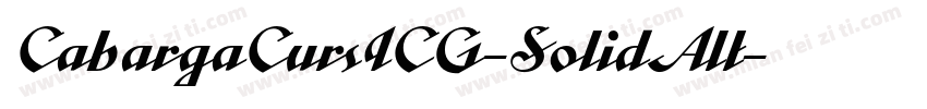CabargaCursICG-SolidAlt字体转换