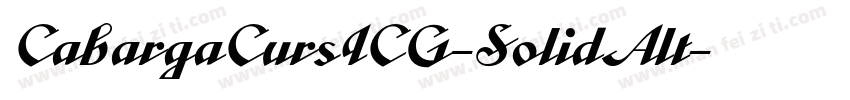 CabargaCursICG-SolidAlt字体转换