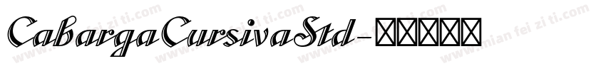 CabargaCursivaStd字体转换