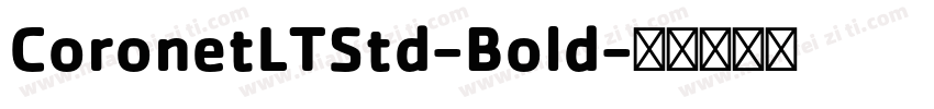 CoronetLTStd-Bold字体转换