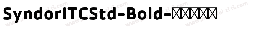 SyndorITCStd-Bold字体转换