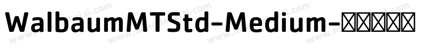 WalbaumMTStd-Medium字体转换