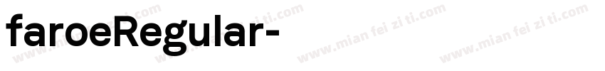 faroeRegular字体转换