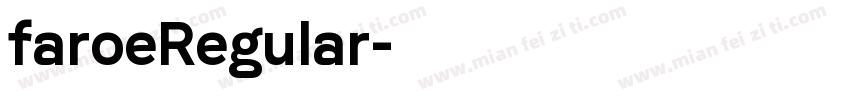 faroeRegular字体转换