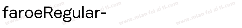 faroeRegular字体转换