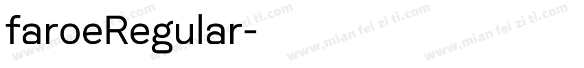 faroeRegular字体转换