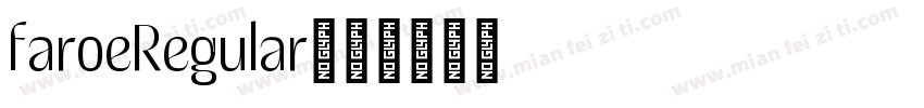 faroeRegular字体转换