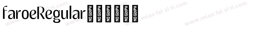 faroeRegular字体转换