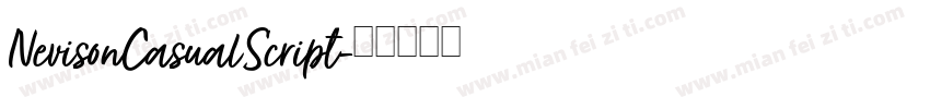 NevisonCasualScript字体转换
