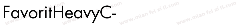 FavoritHeavyC字体转换