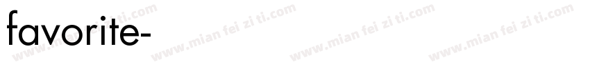 favorite字体转换