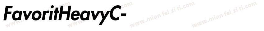 FavoritHeavyC字体转换