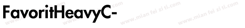 FavoritHeavyC字体转换