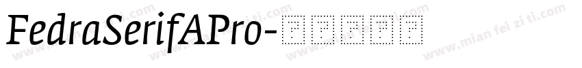 FedraSerifAPro字体转换