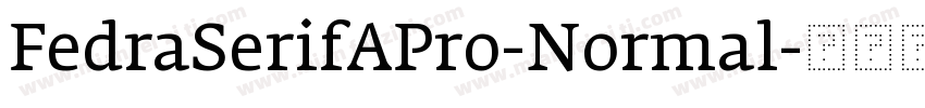 FedraSerifAPro-Normal字体转换