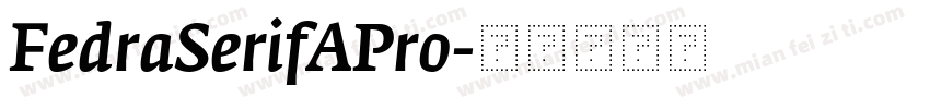 FedraSerifAPro字体转换