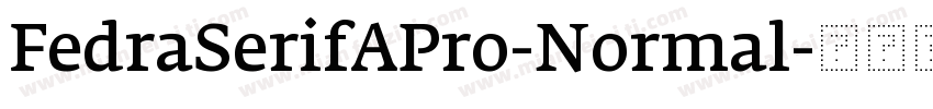 FedraSerifAPro-Normal字体转换