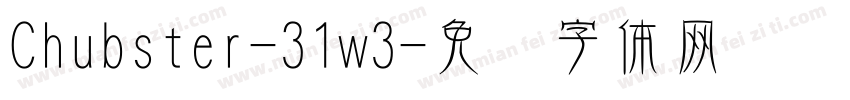 Chubster-31w3字体转换