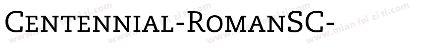 Centennial-RomanSC字体转换
