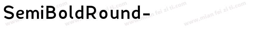 SemiBoldRound字体转换