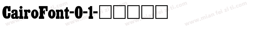 CairoFont-0-1字体转换