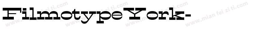 FilmotypeYork字体转换
