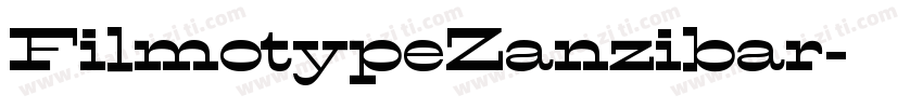 FilmotypeZanzibar字体转换