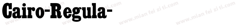 Cairo-Regula字体转换