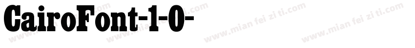 CairoFont-1-0字体转换