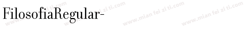 FilosofiaRegular字体转换