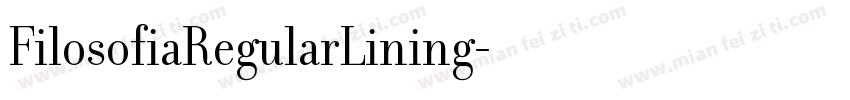 FilosofiaRegularLining字体转换