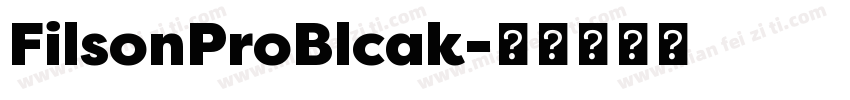 FilsonProBlcak字体转换