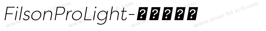 FilsonProLight字体转换