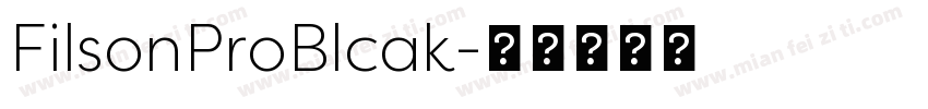 FilsonProBlcak字体转换