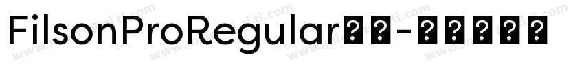 FilsonProRegular字体字体转换