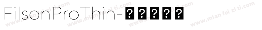 FilsonProThin字体转换