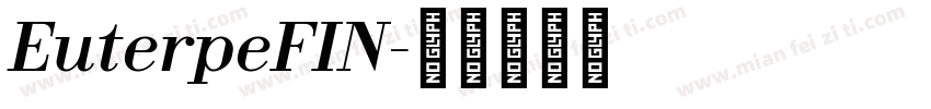 EuterpeFIN字体转换