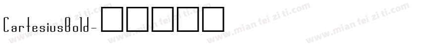 CartesiusBold字体转换