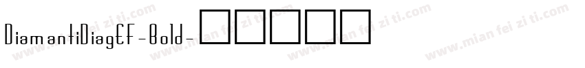 DiamantiDiagEF-Bold字体转换
