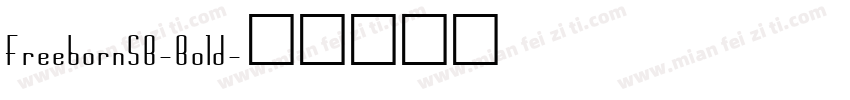 FreebornSB-Bold字体转换