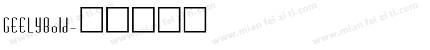 GEELYBold字体转换