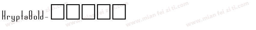 KryptaBold字体转换