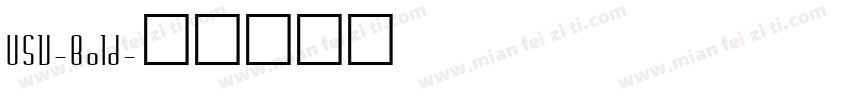 USV-Bold字体转换