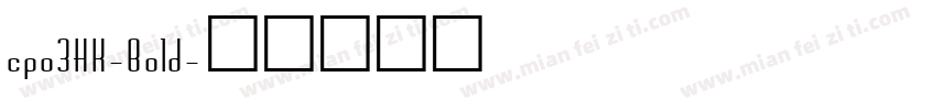 cpo3HK-Bold字体转换