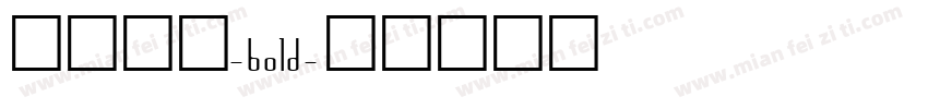 托加里特-bold字体转换