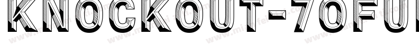Knockout-70FullWelte字体转换
