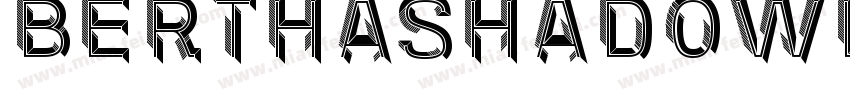 BerthaShadowLine-Reg字体转换