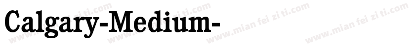 Calgary-Medium字体转换