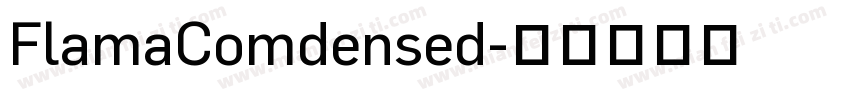 FlamaComdensed字体转换