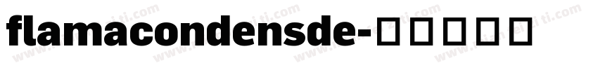 flamacondensde字体转换